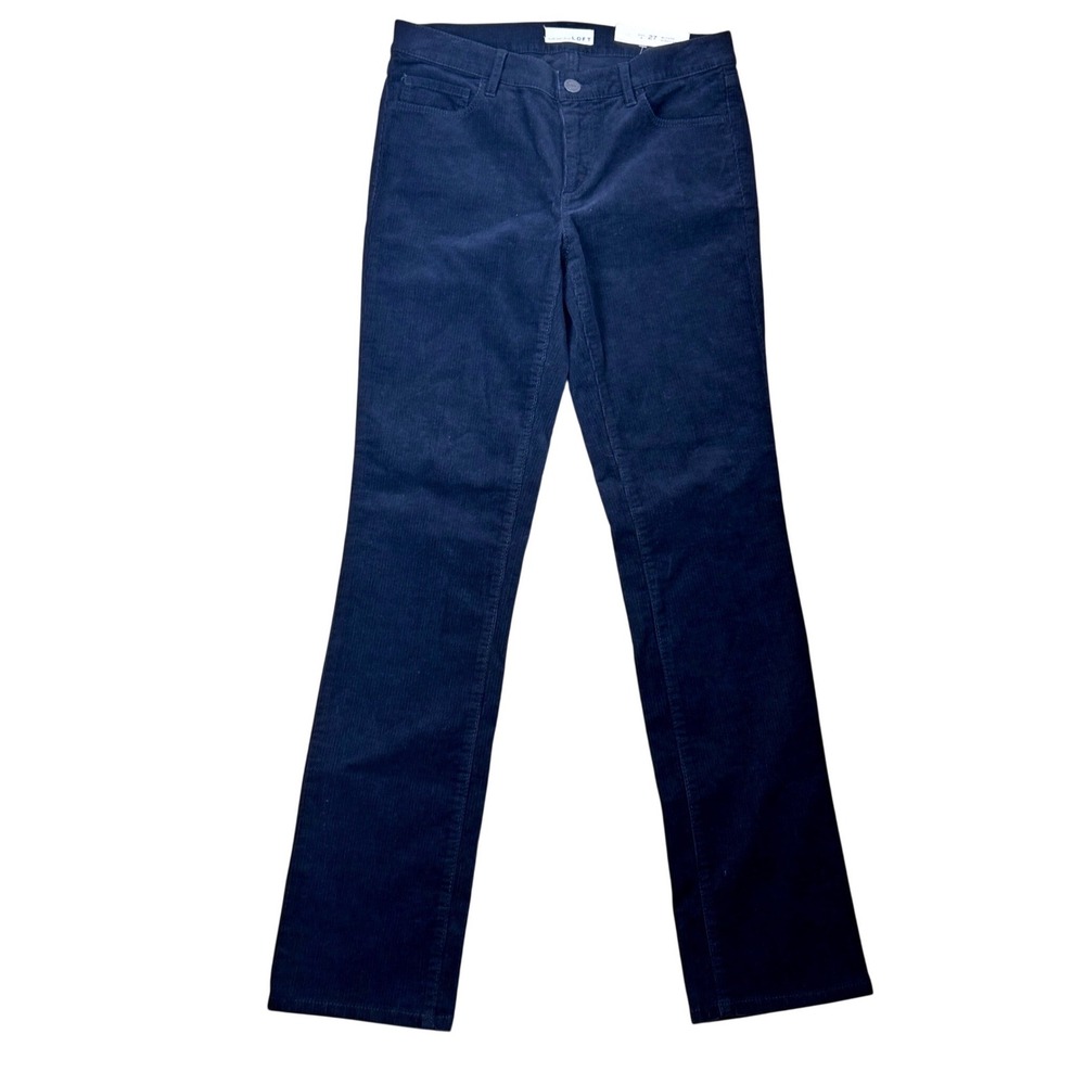 Loft Modern Straight Corduroy Pants Black Womens Size 4 / 27 NWT - Picture 12 of 12